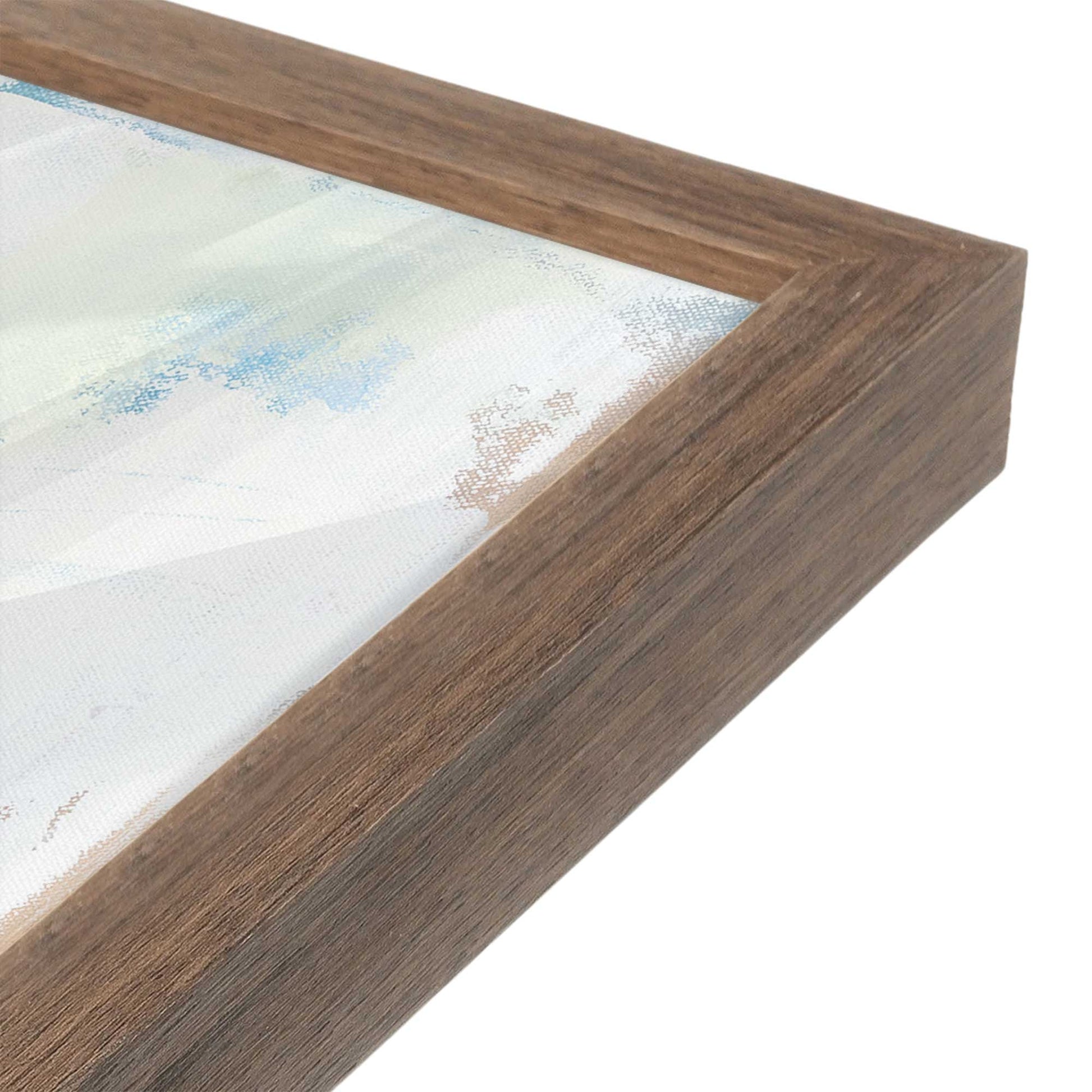[Color:Walnut], Picture of art in a Walnut frame at an angle