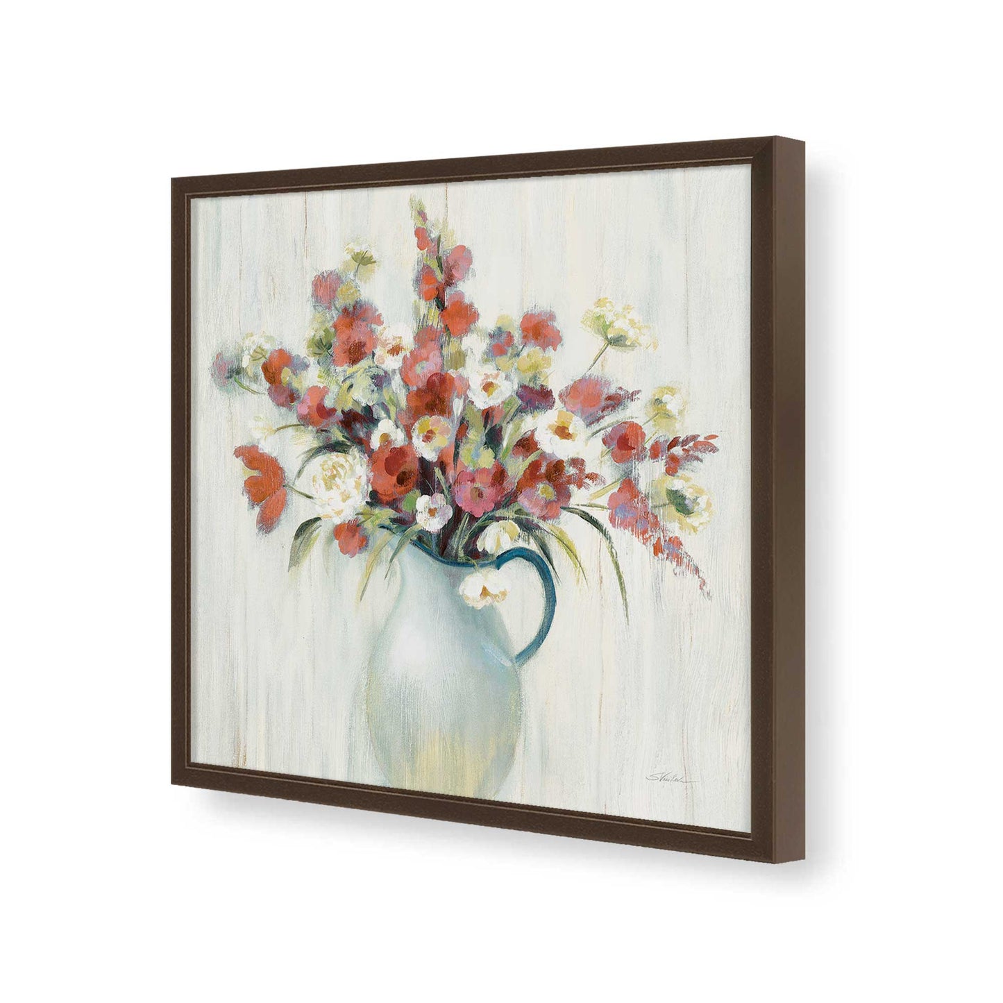 [Color:Espresso], Picture of art in a Espresso frame of the corner