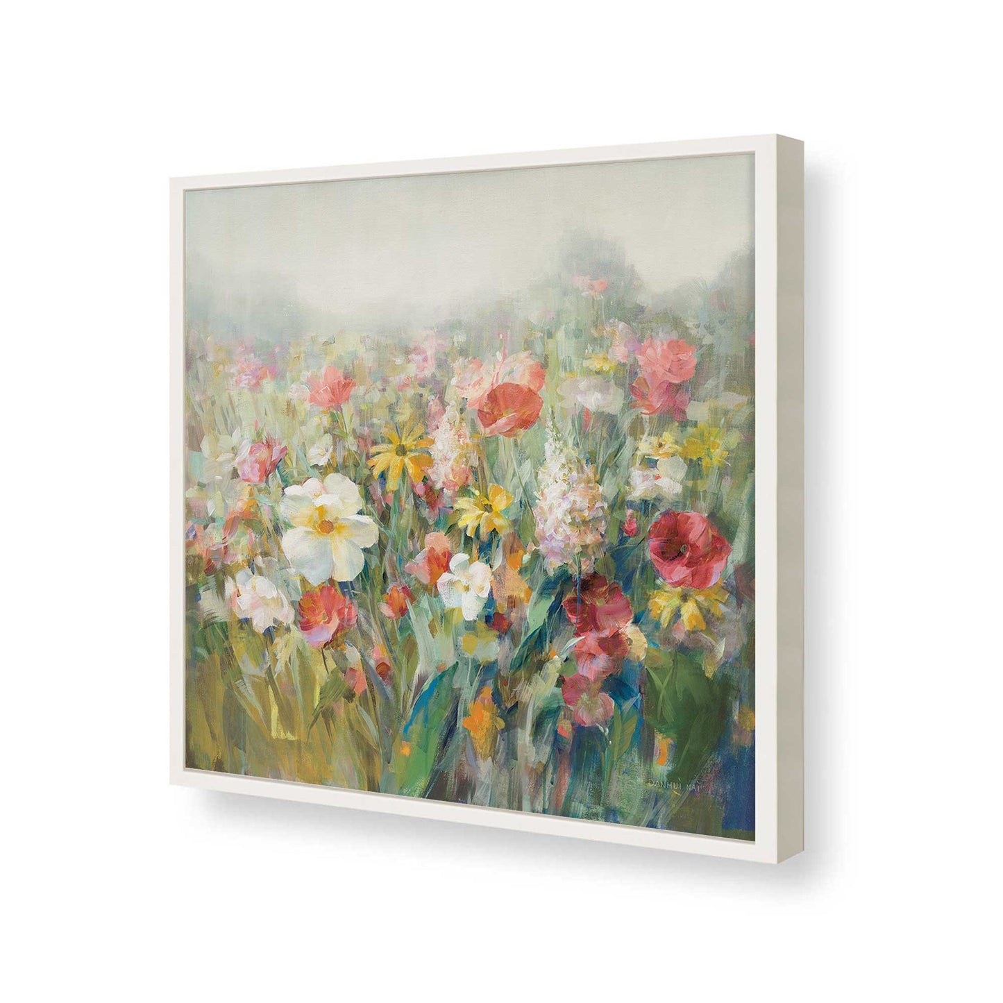 [Color:Opaque White], Picture of art in a Opaque White frame of the corner