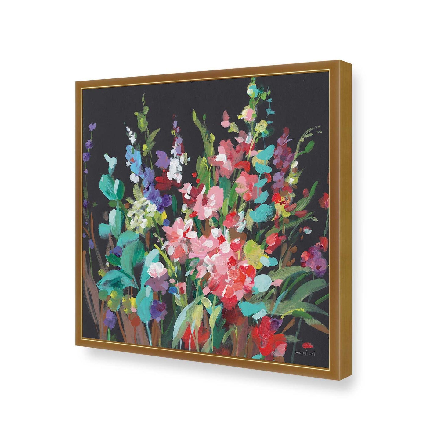 [Color:Polished Gold], Picture of art in a Polished Gold frame of the corner