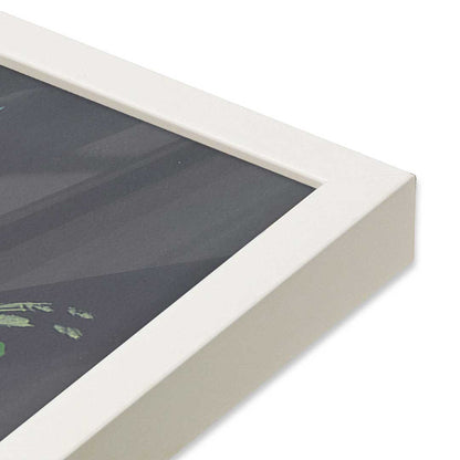 [Color:Opaque White], Picture of art in a Opaque White frame at an angle