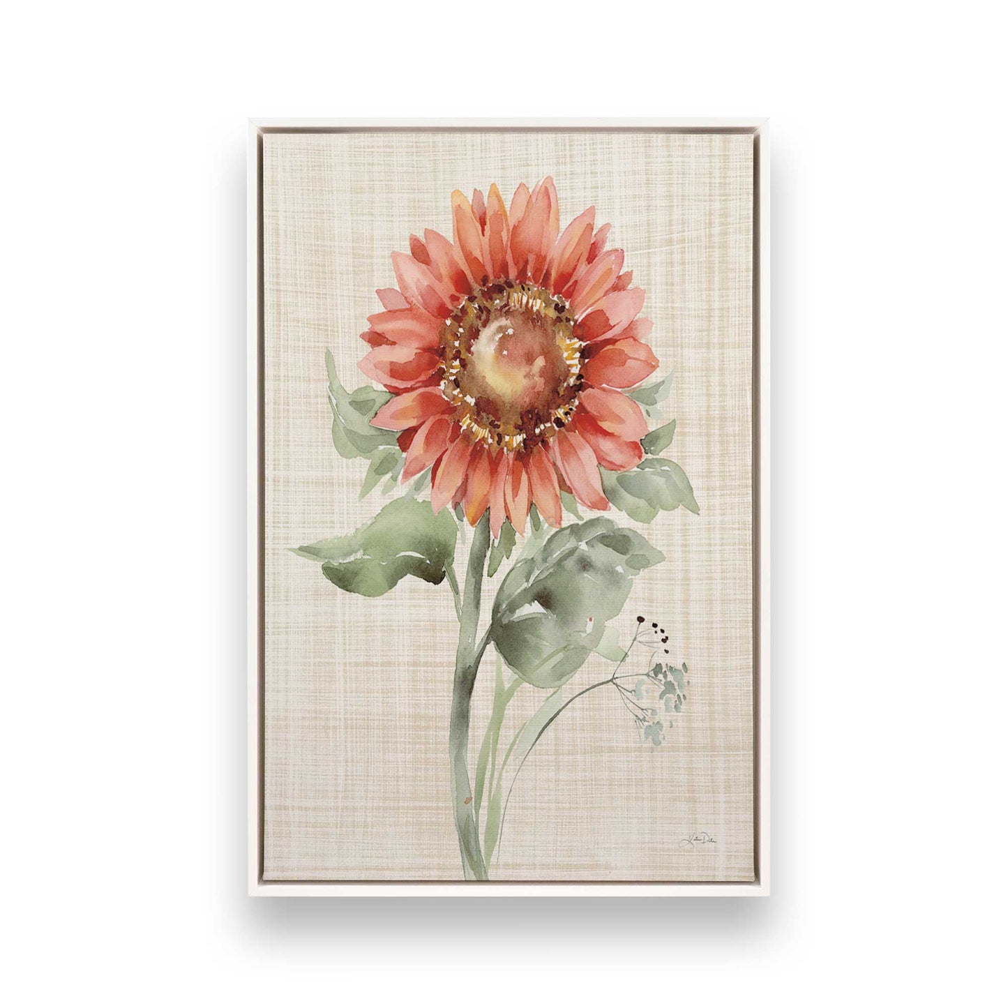 [Color:Opaque White], Picture of art in a White frame