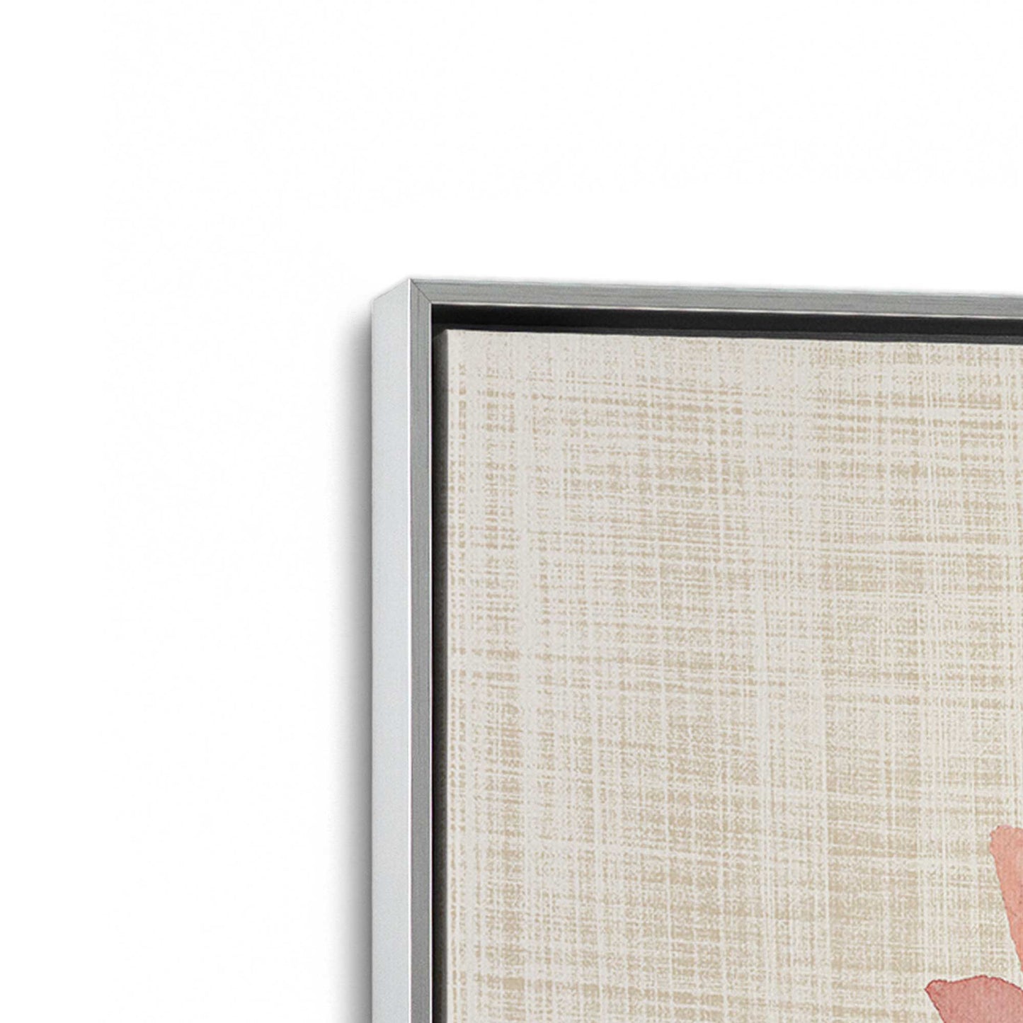 [Color:Polished Chrome], Picture of art in a Polished Chrome frame at an angle