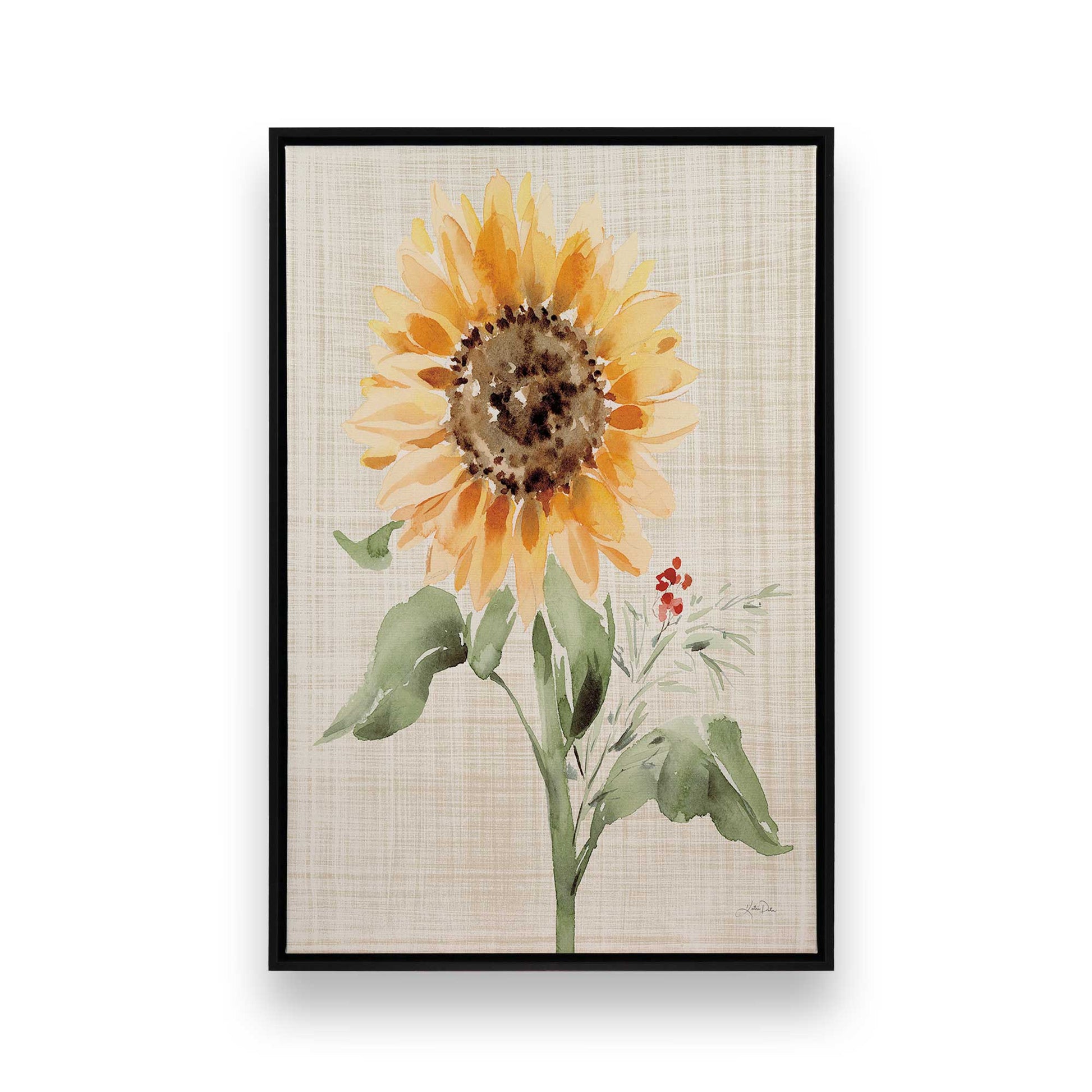 [Color:Satin Black], Picture of art in a Satin Black frame
