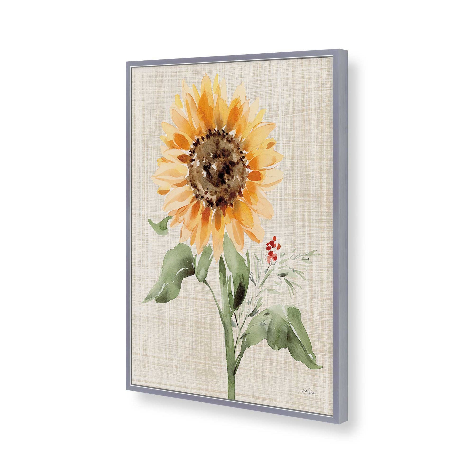 [Color:Polished Chrome], Picture of art in a Polished Chrome frame of the corner
