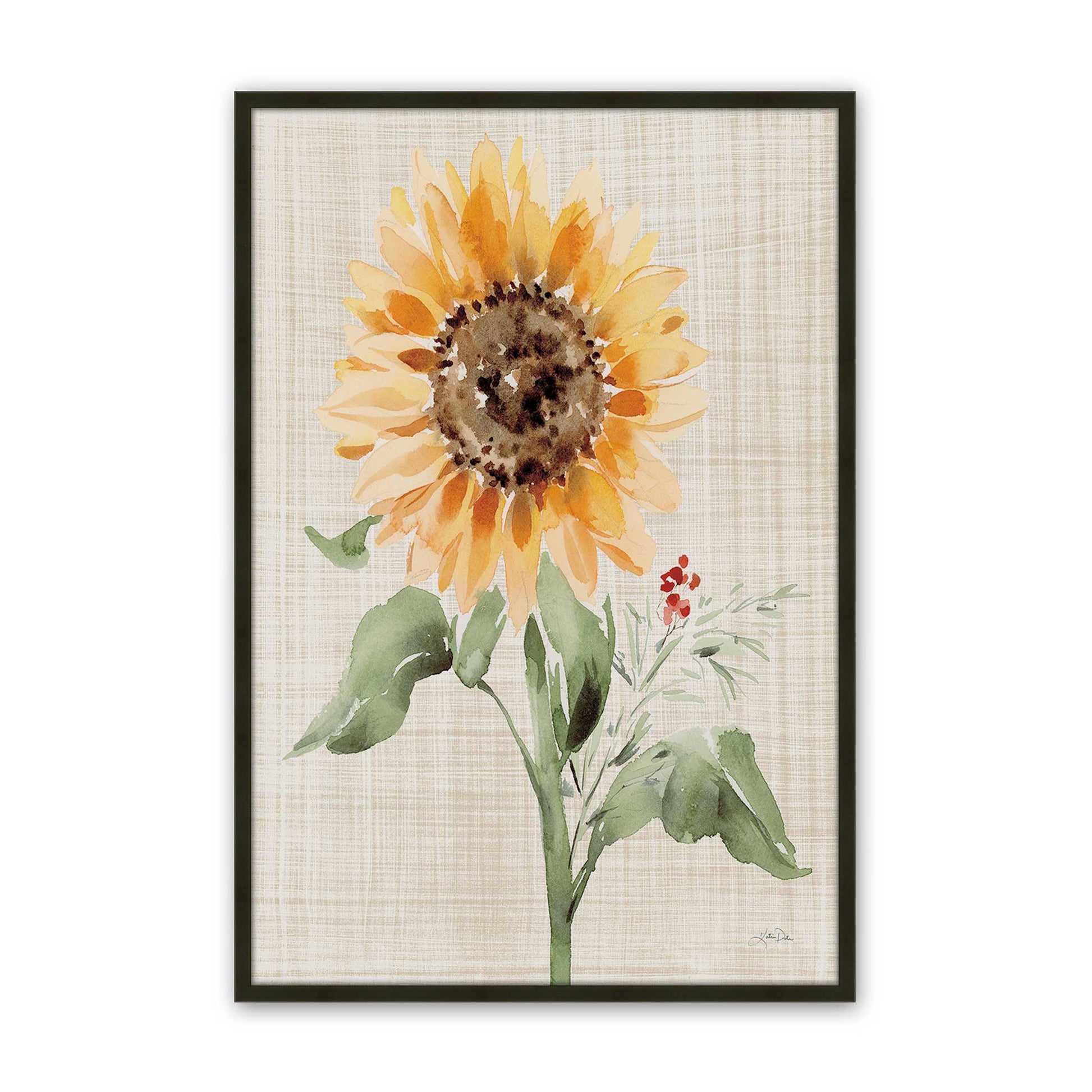 [Color:Satin Black], Picture of art in a Satin Black frame