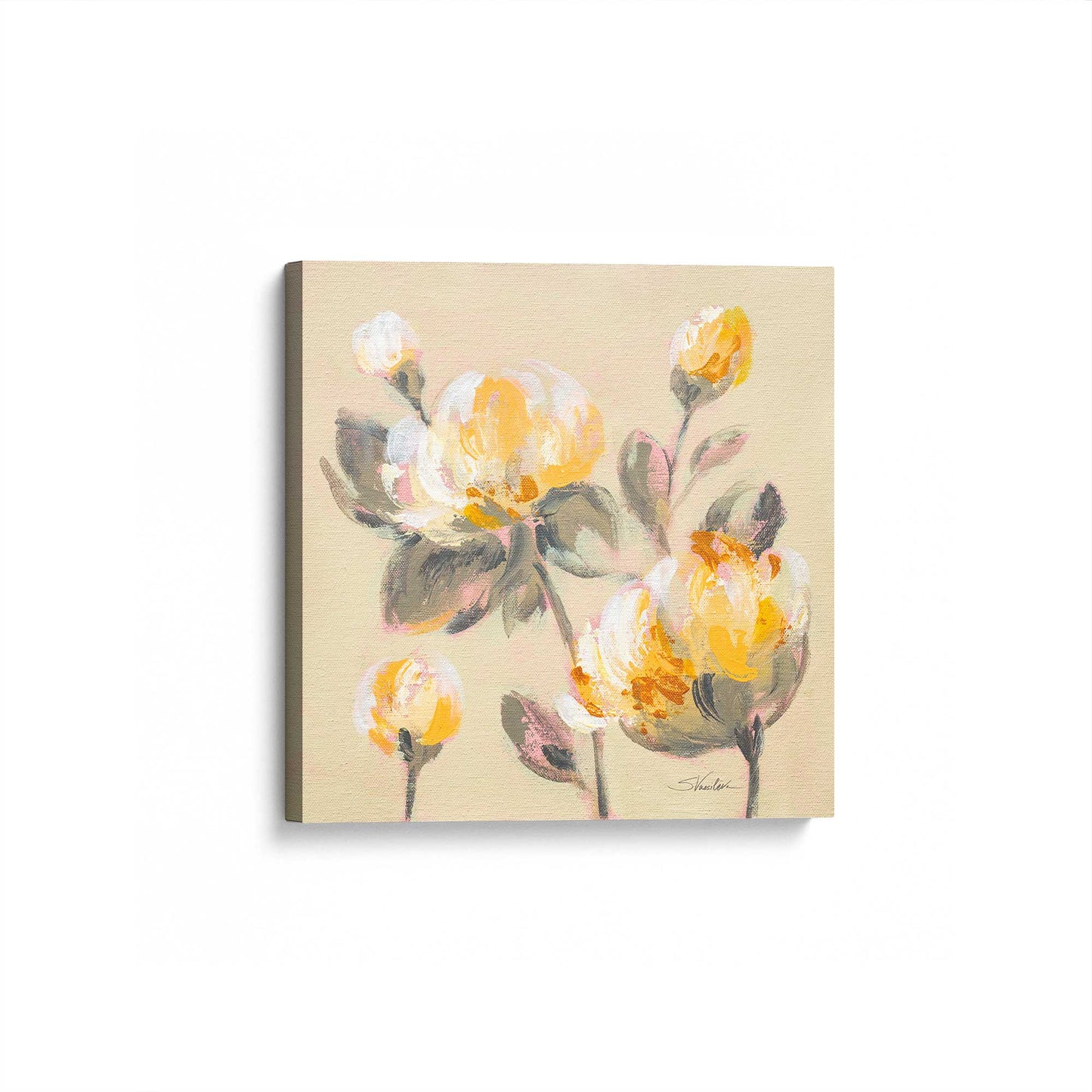 [Color:Stretched Canvas], Picture of art at an angle
