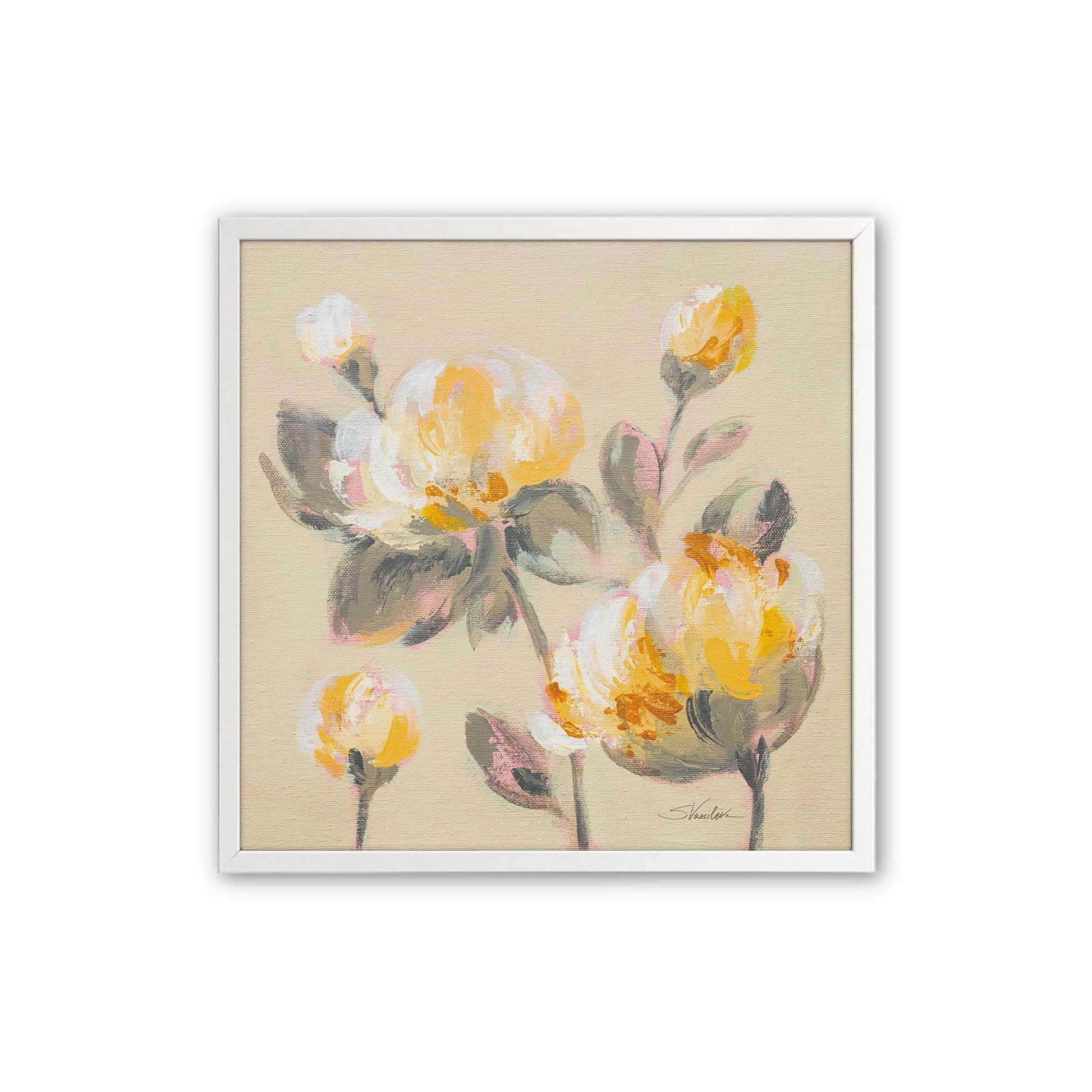 [Color:Opaque White], Picture of art in a Opaque White frame