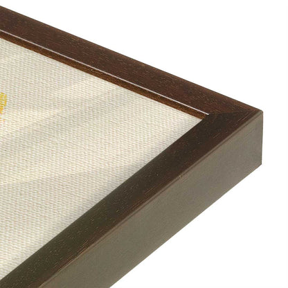 [Color:Espresso], Picture of art in a Espresso frame at an angle