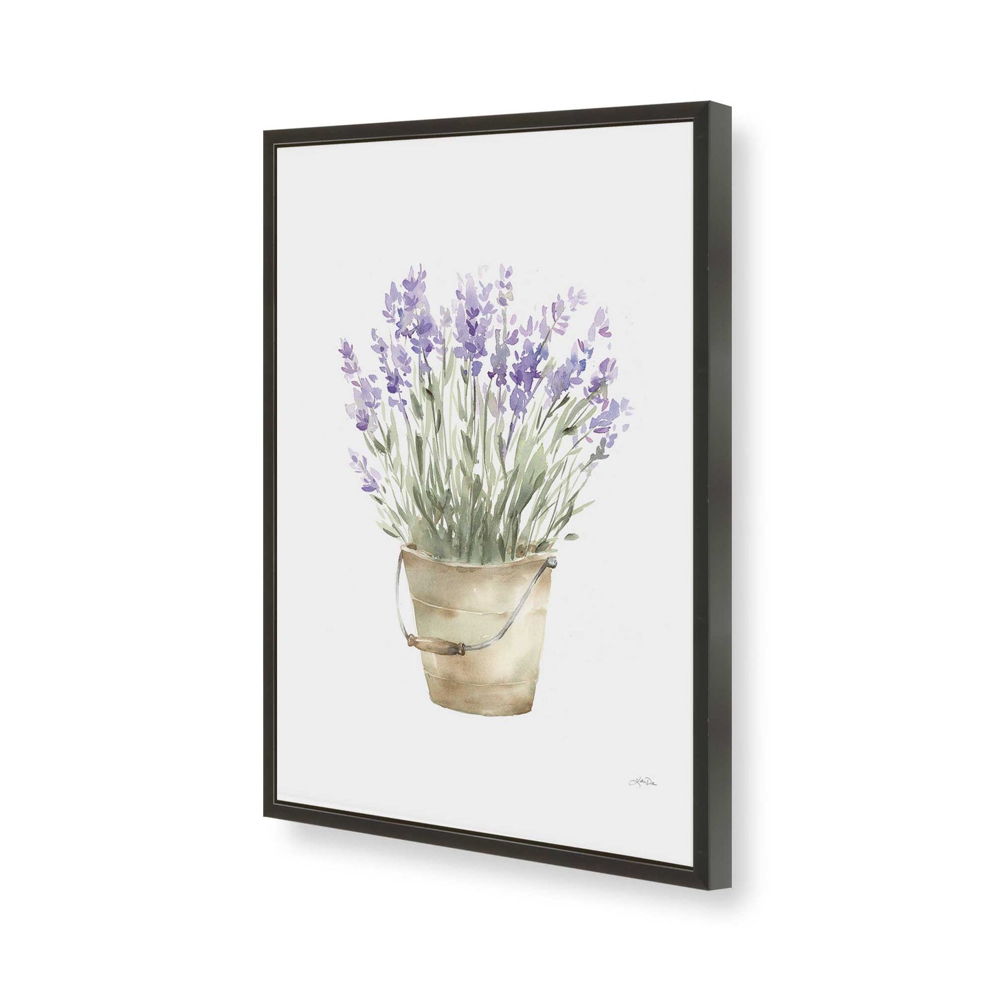 [Color:Satin Black], Picture of art in a Satin Black frame of the corner
