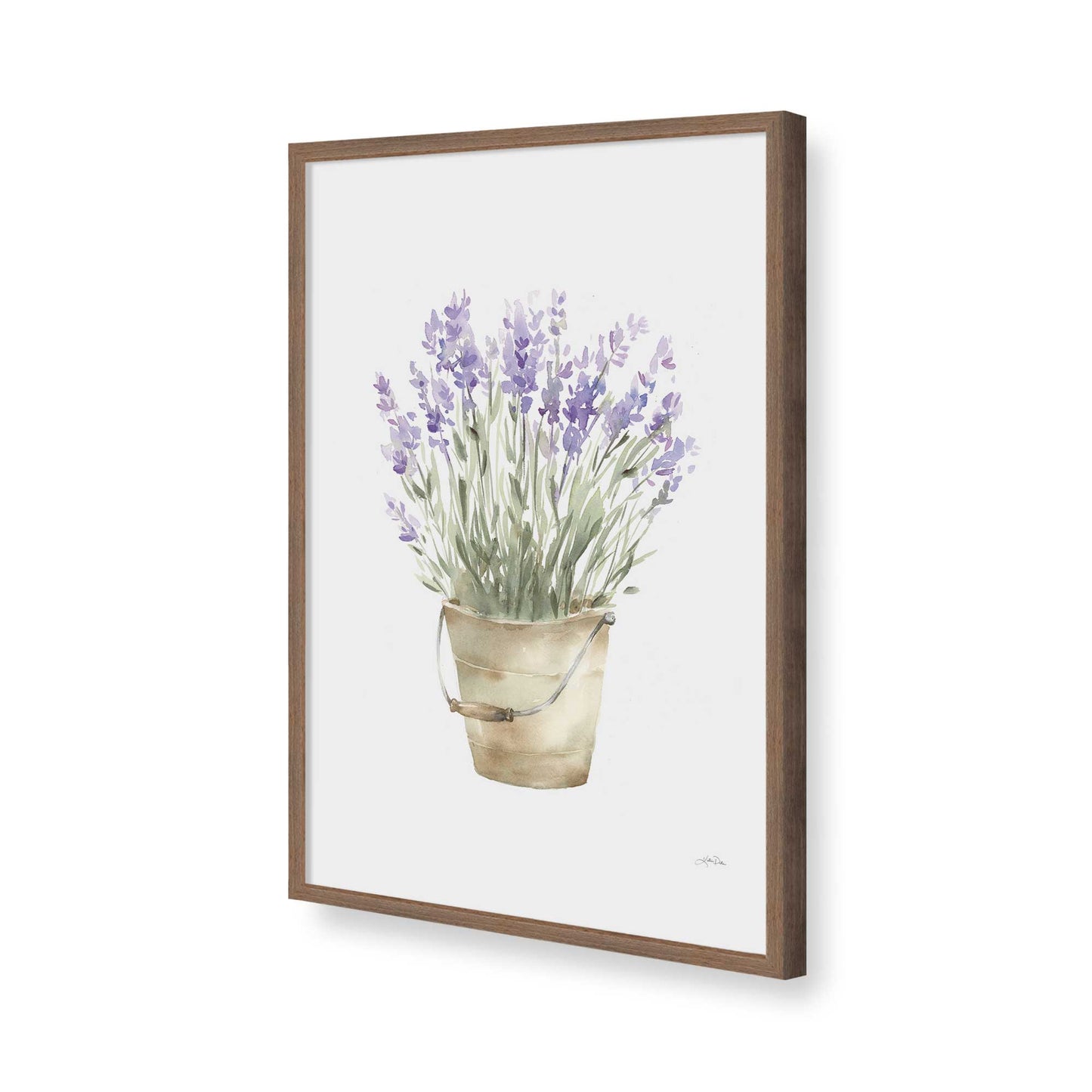 [Color:Walnut], Picture of art in a Walnut frame of the corner