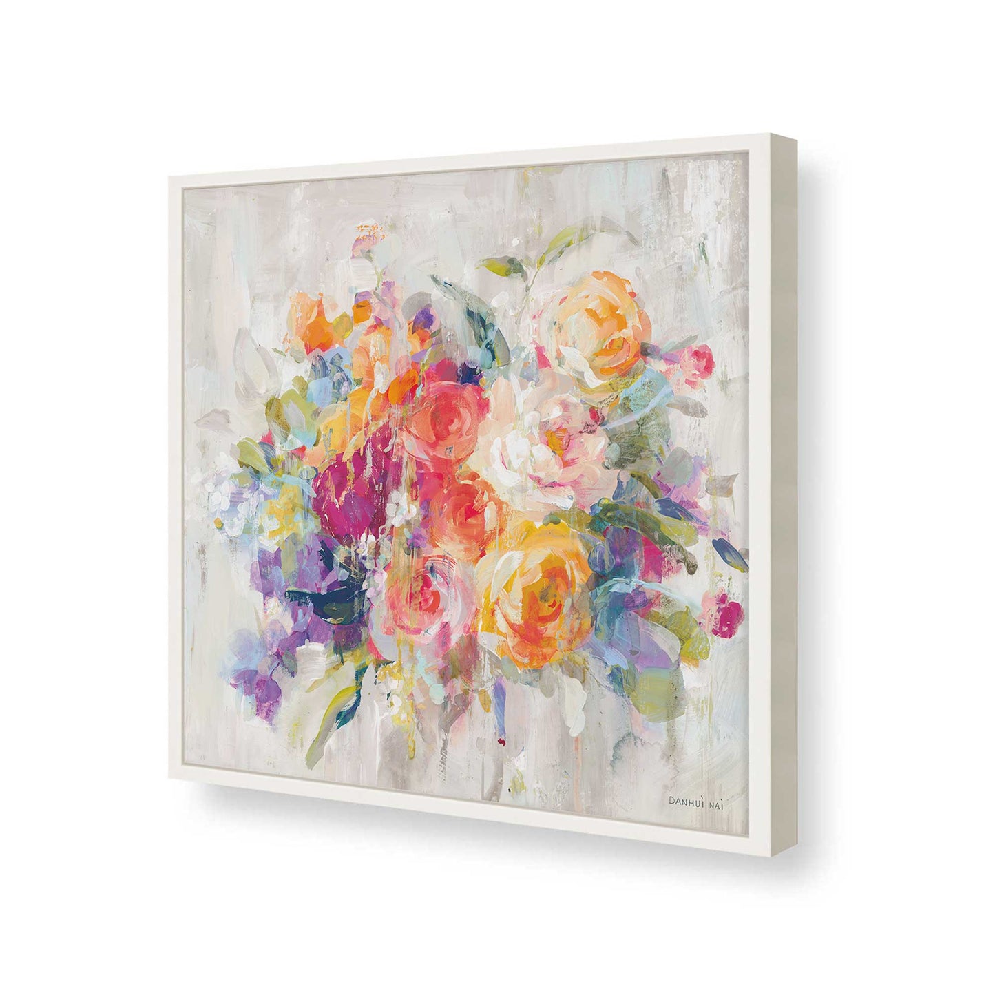 [Color:Opaque White], Picture of art in a Opaque White frame of the corner
