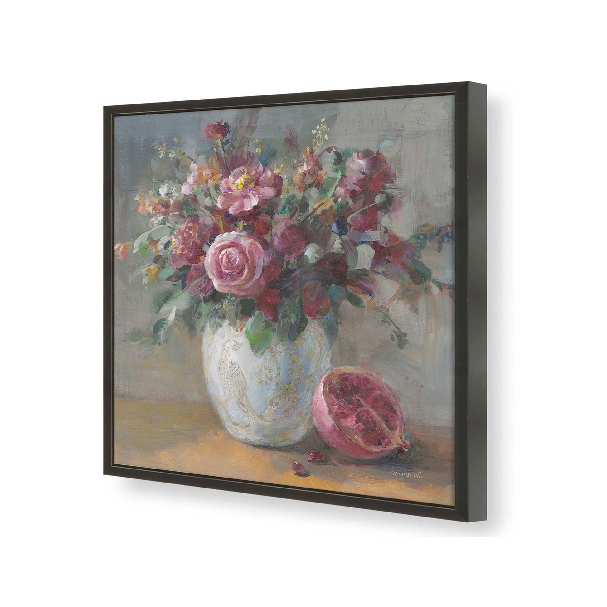 [Color:Satin Black], Picture of art in a Satin Black frame of the corner