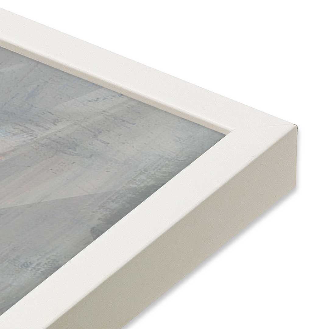 [Color:Opaque White], Picture of art in a Opaque White frame at an angle