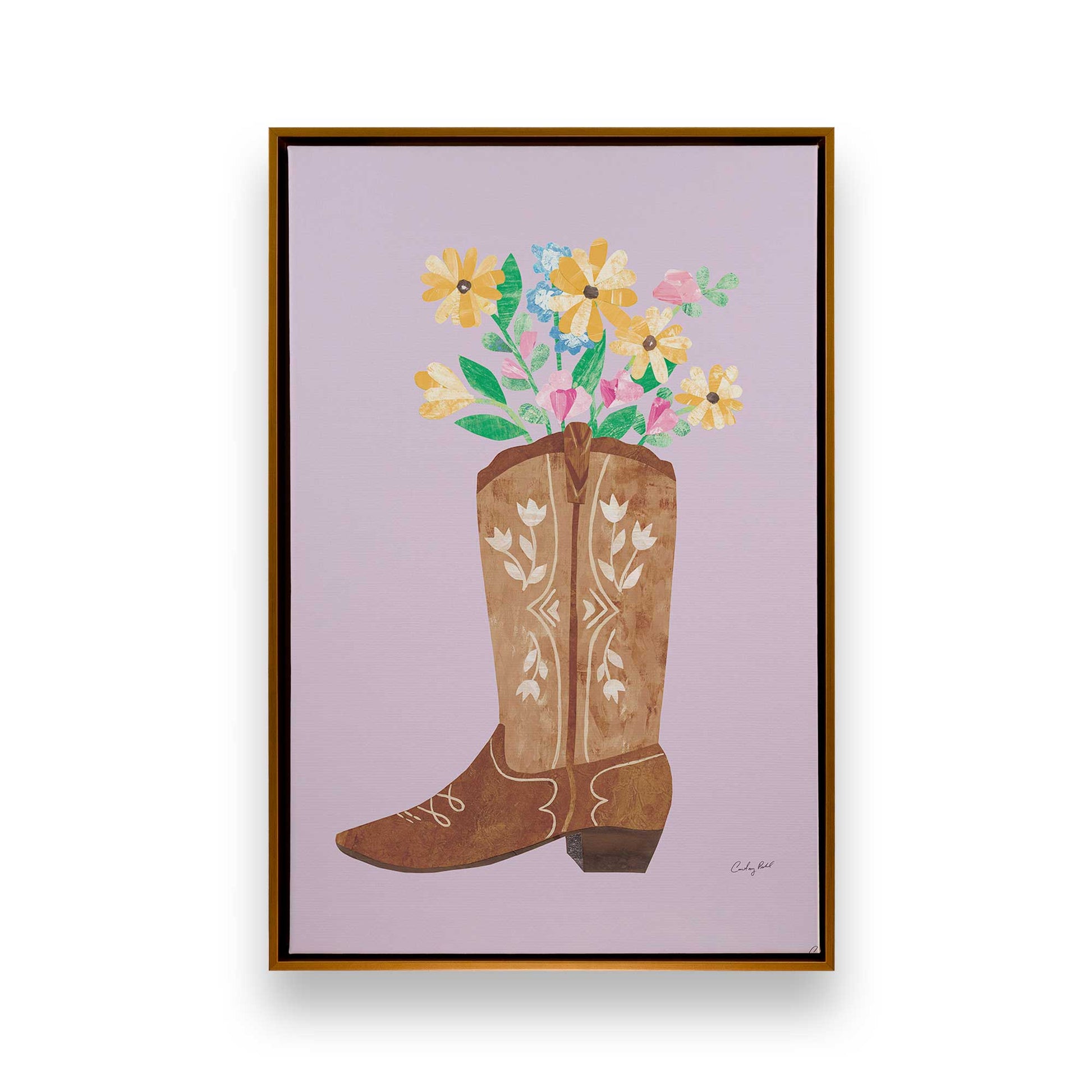 [Color:Polished Gold], Picture of art in a Polished Gold frame