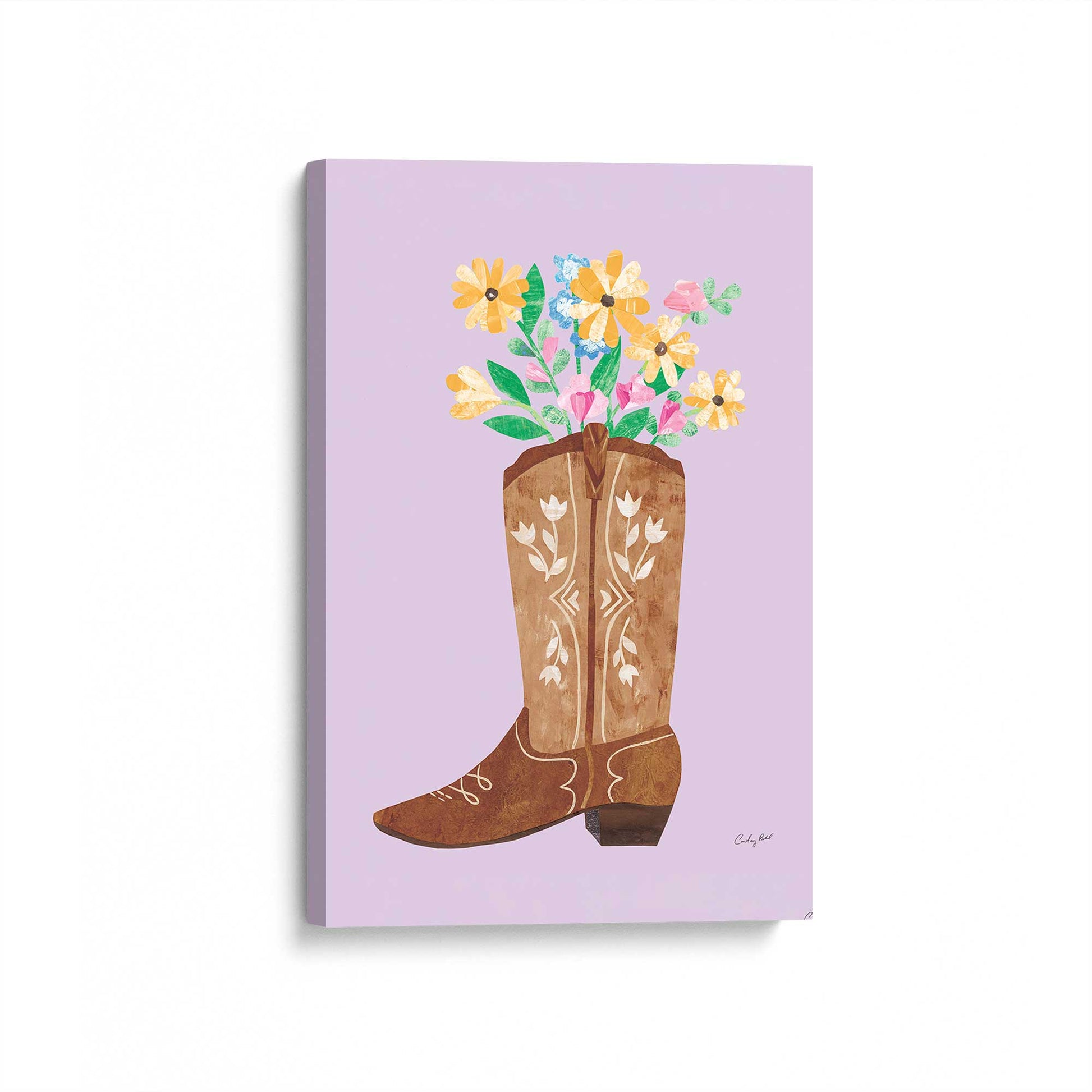 [Color:Stretched Canvas], Picture of art at an angle