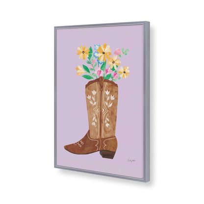 [Color:Polished Chrome], Picture of art in a Polished Chrome frame of the corner