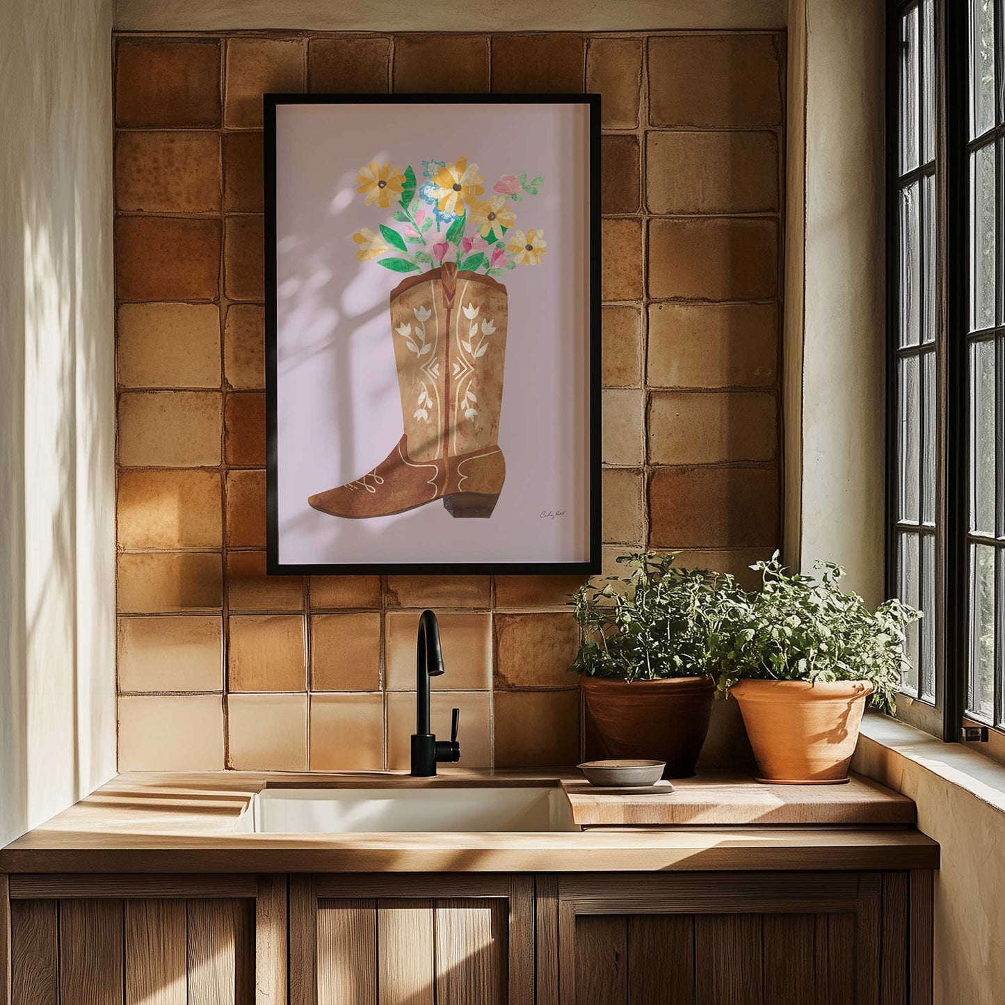 Picture of art in a room
