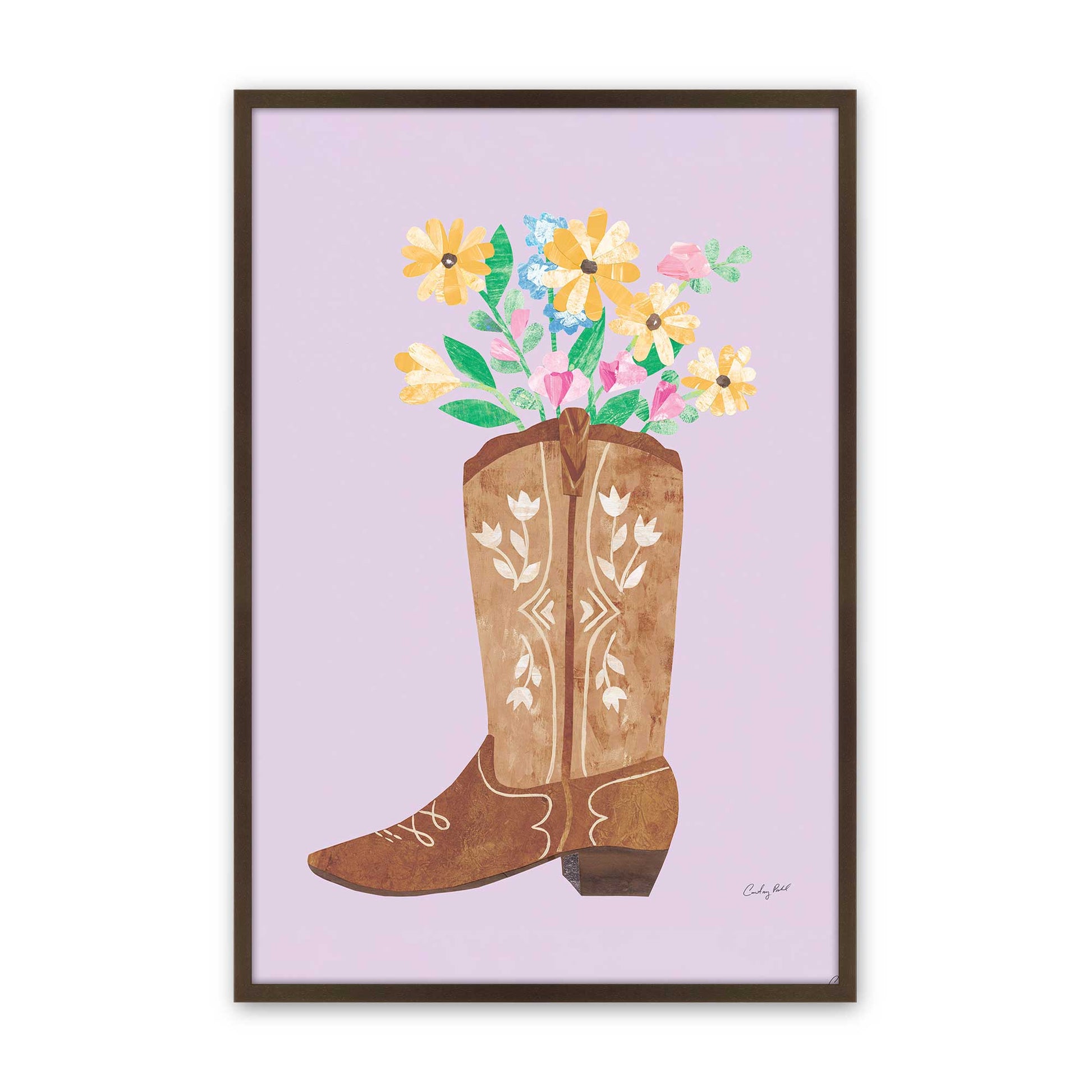 [Color:Brown], Picture of art in a Brown frame