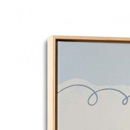 [Color:American Maple], Picture of art in a American Maple frame at an angle