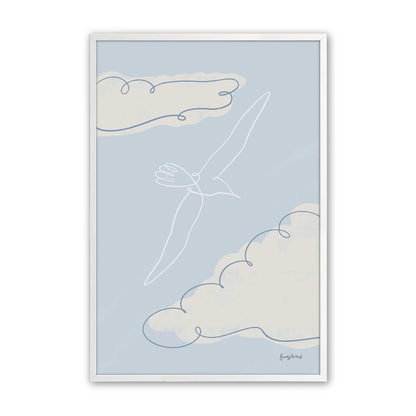 [Color:Opaque White], Picture of art in a Opaque White frame
