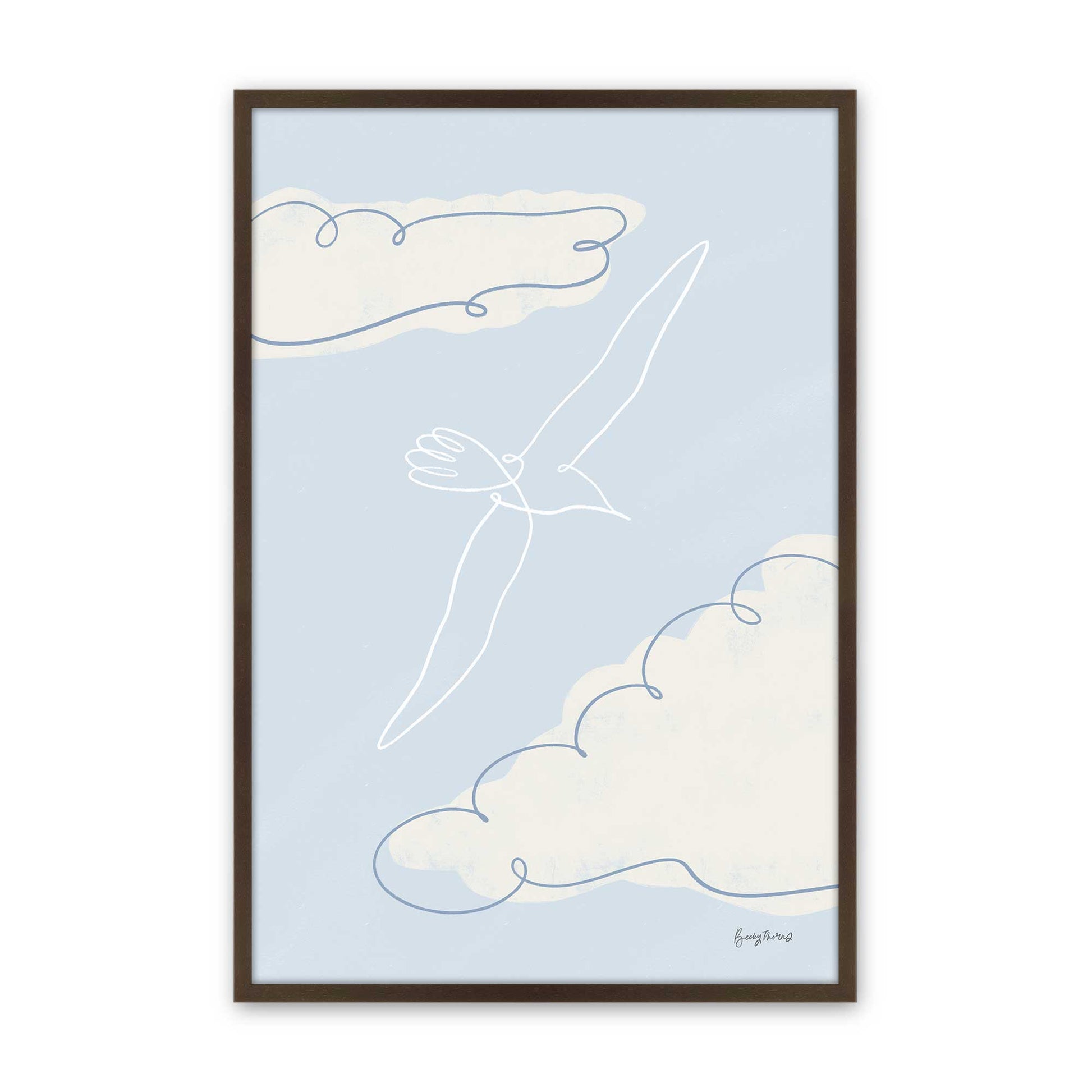 [Color:Belvinder Brown], Picture of art in a Belvinder Brown frame
