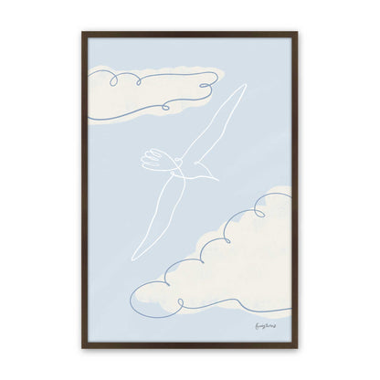 [Color:Brown], Picture of art in a Brown frame