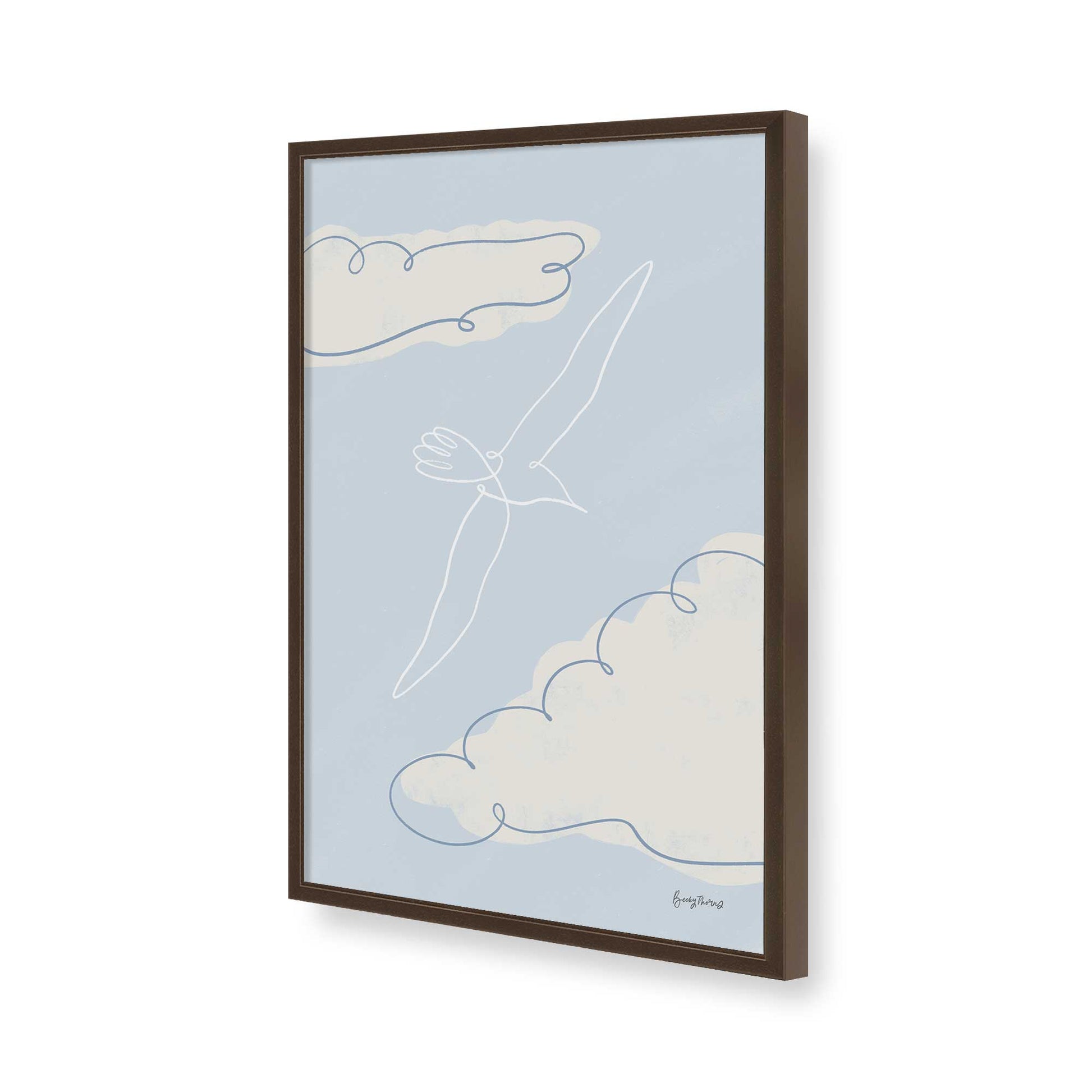 [Color:Belvinder Brown], Picture of art in a Belvinder Brown frame of the corner
