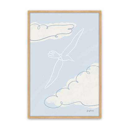 [Color:American Maple], Picture of art in a American Maple frame
