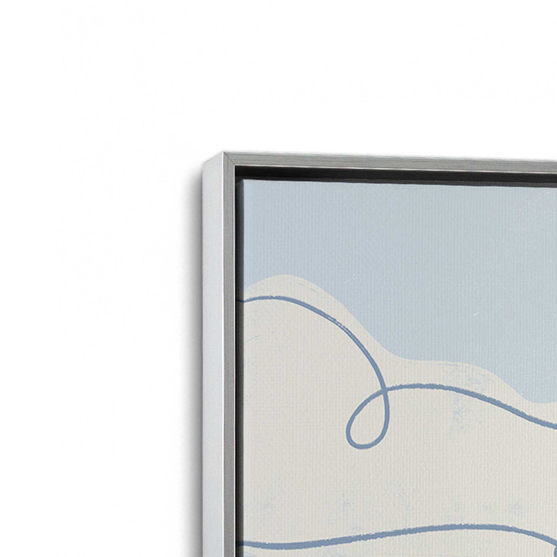 [Color:Polished Chrome], Picture of art in a Polished Chrome frame at an angle