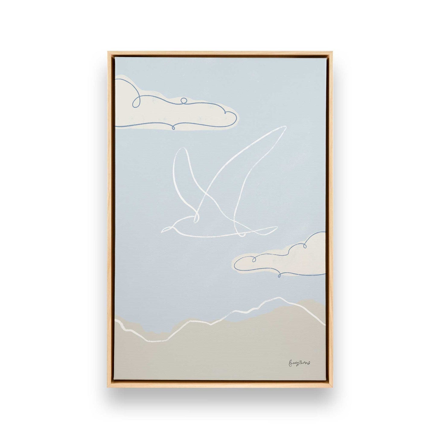 [Color:American Maple], Picture of art in a American Maple frame