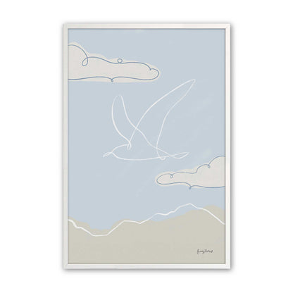 [Color:Opaque White], Picture of art in a Opaque White frame