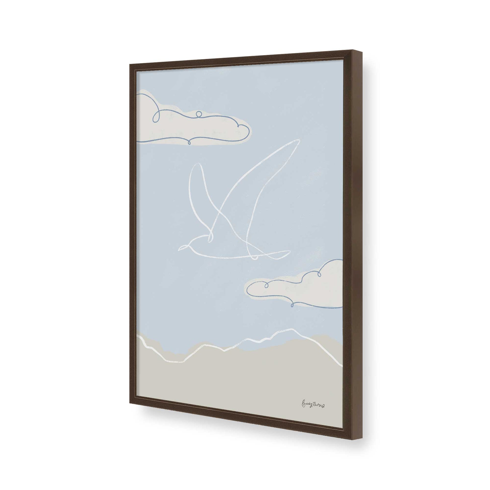 [Color:Belvinder Brown], Picture of art in a Belvinder Brown frame of the corner