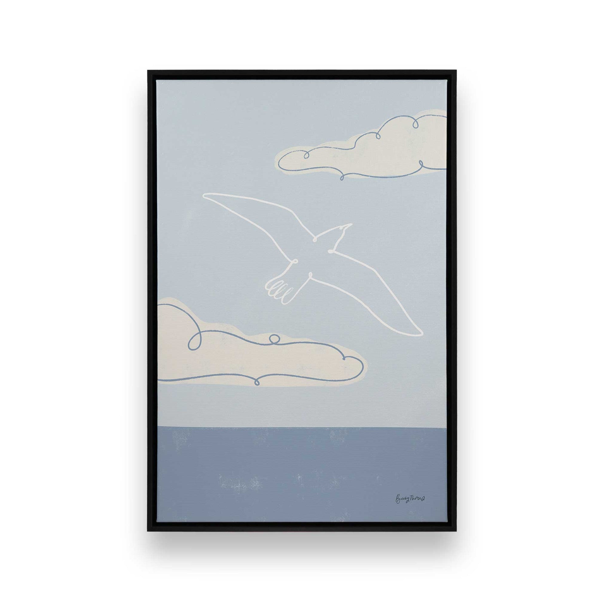 [Color:Satin Black], Picture of art in a Satin Black frame