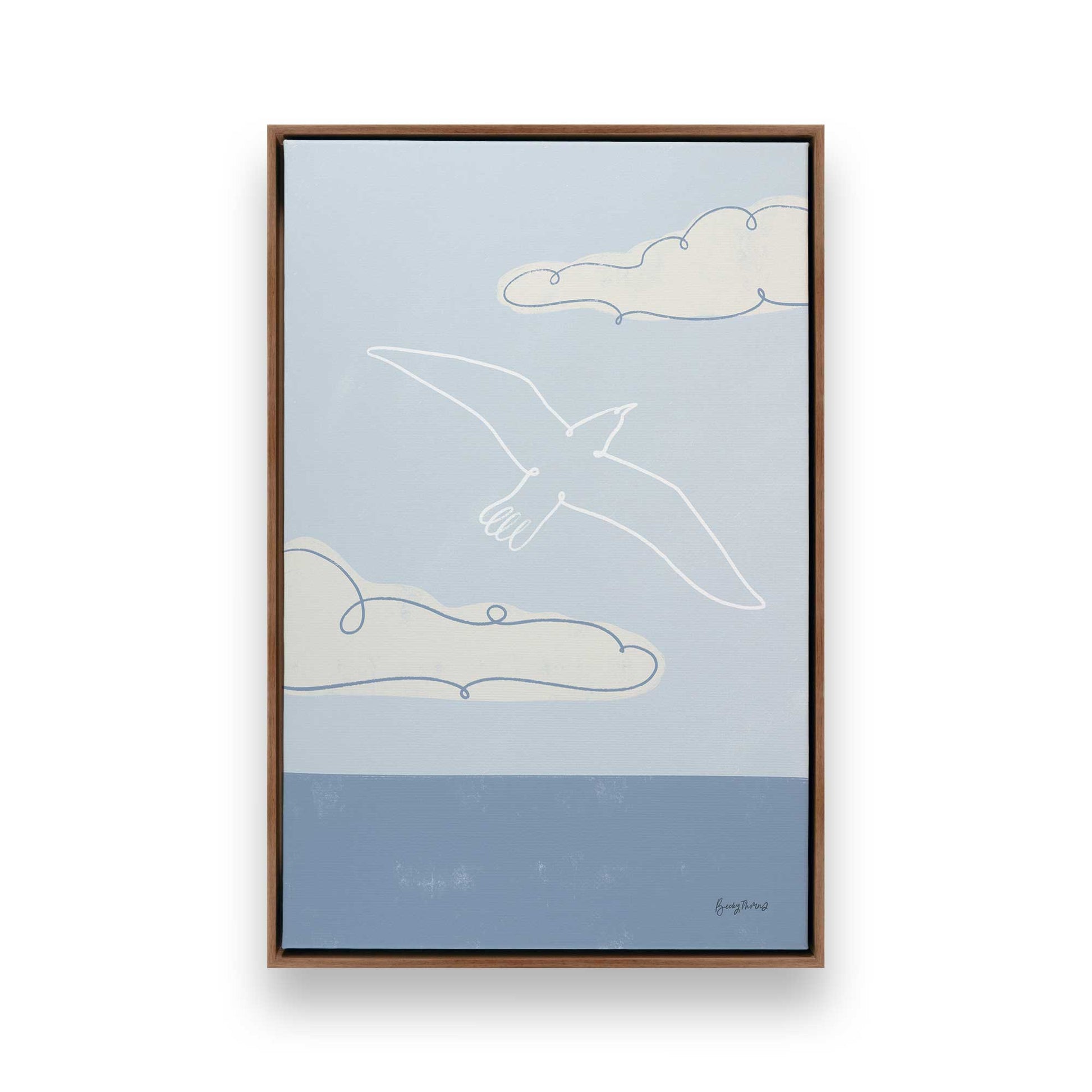 [Color:Walnut], Picture of art in a Walnut frame
