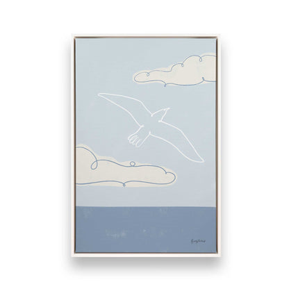 [Color:Opaque White], Picture of art in a White frame