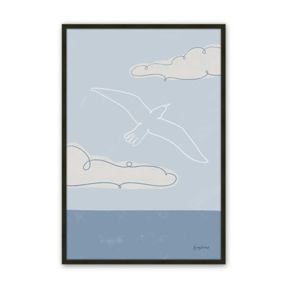 [Color:Satin Black], Picture of art in a Satin Black frame