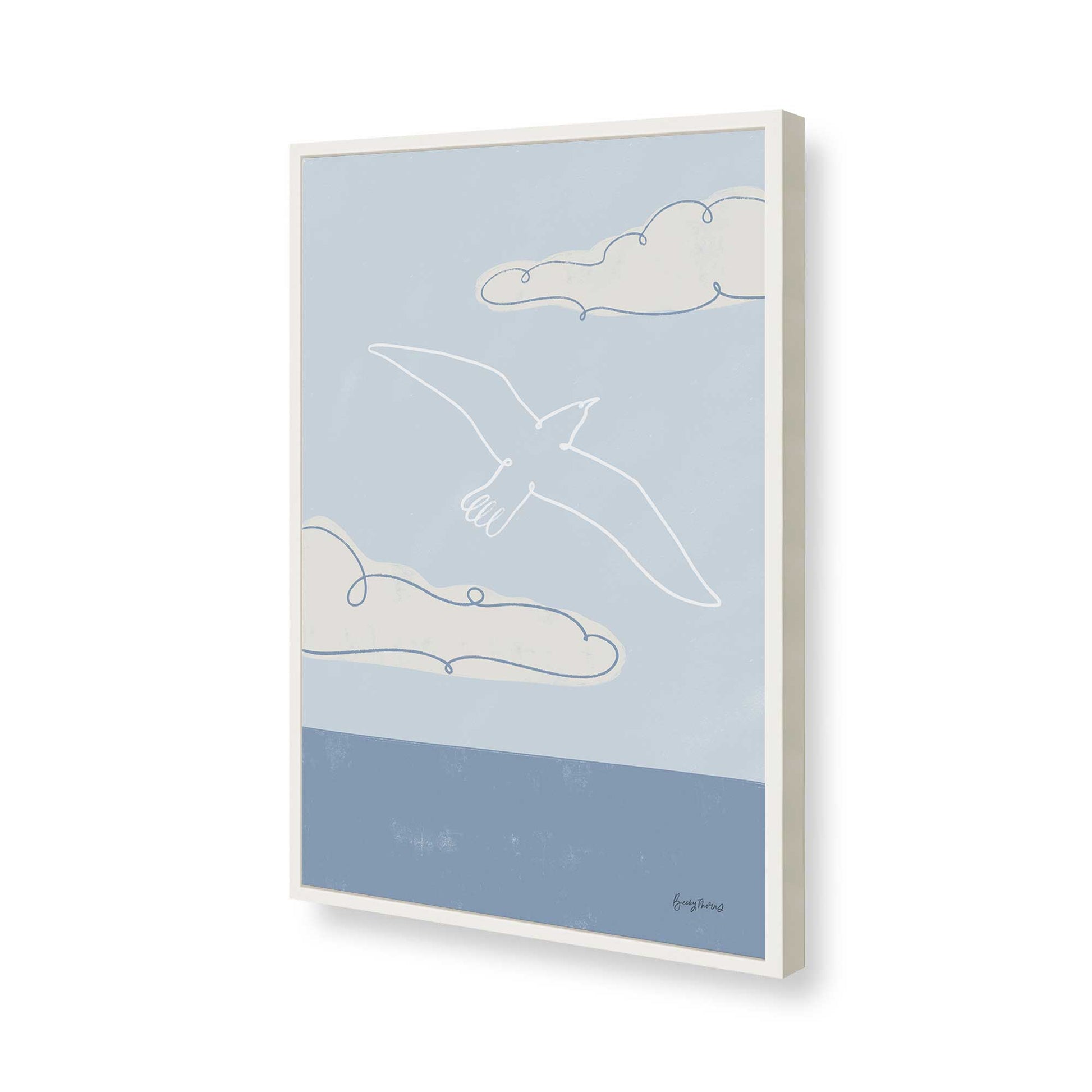 [Color:Opaque White], Picture of art in a Opaque White frame of the corner