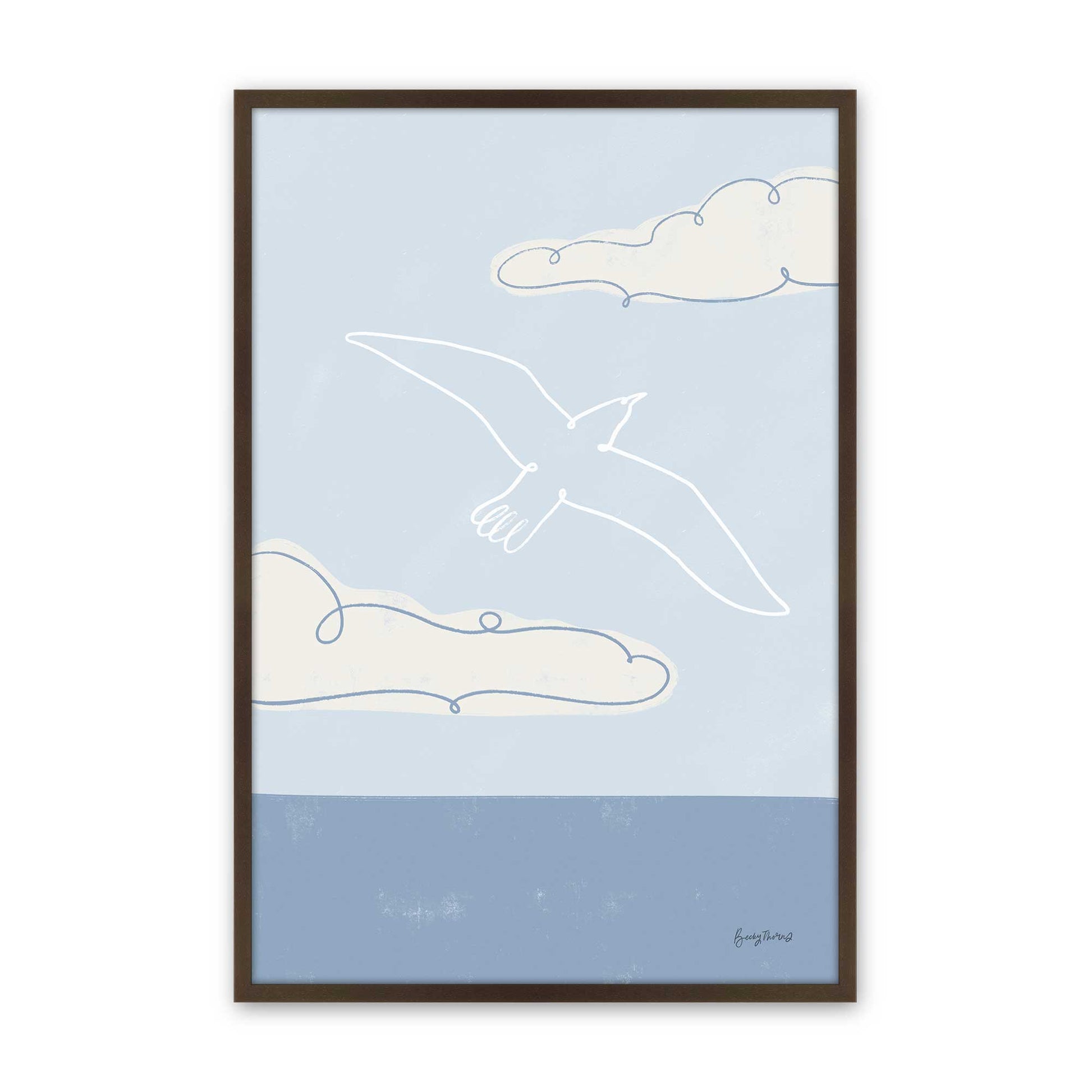 [Color:Belvinder Brown], Picture of art in a Belvinder Brown frame
