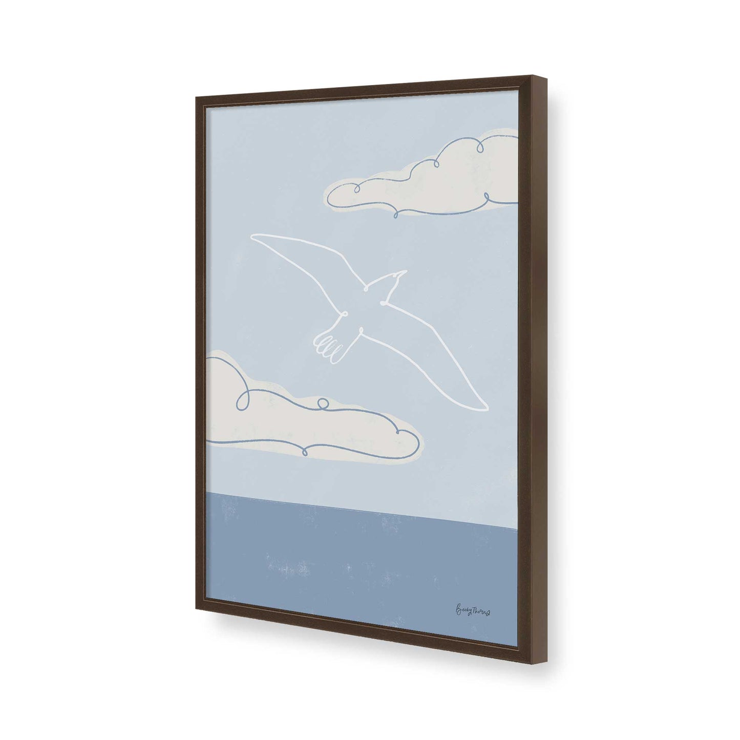 [Color:Belvinder Brown], Picture of art in a Belvinder Brown frame of the corner