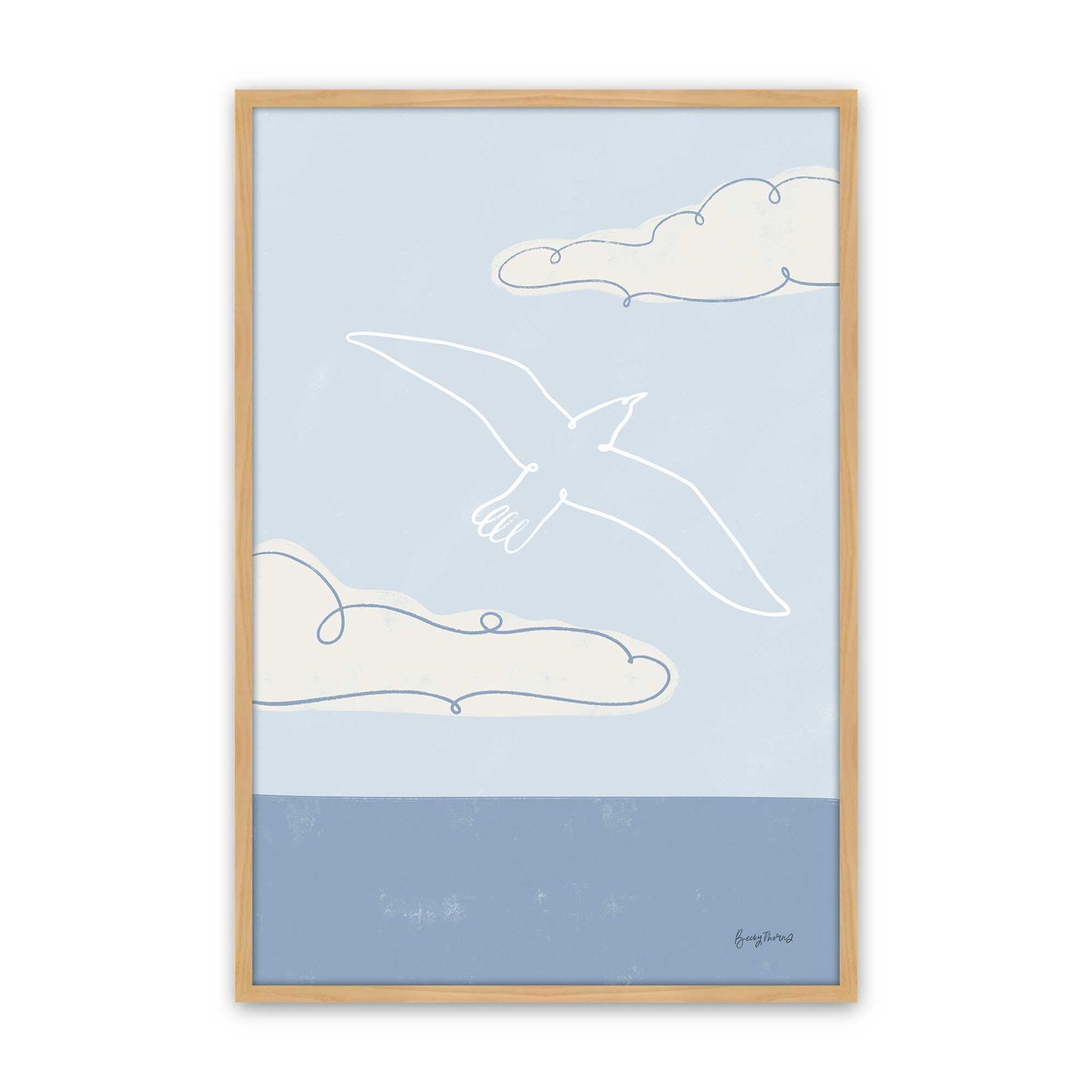 [Color:American Maple], Picture of art in a American Maple frame