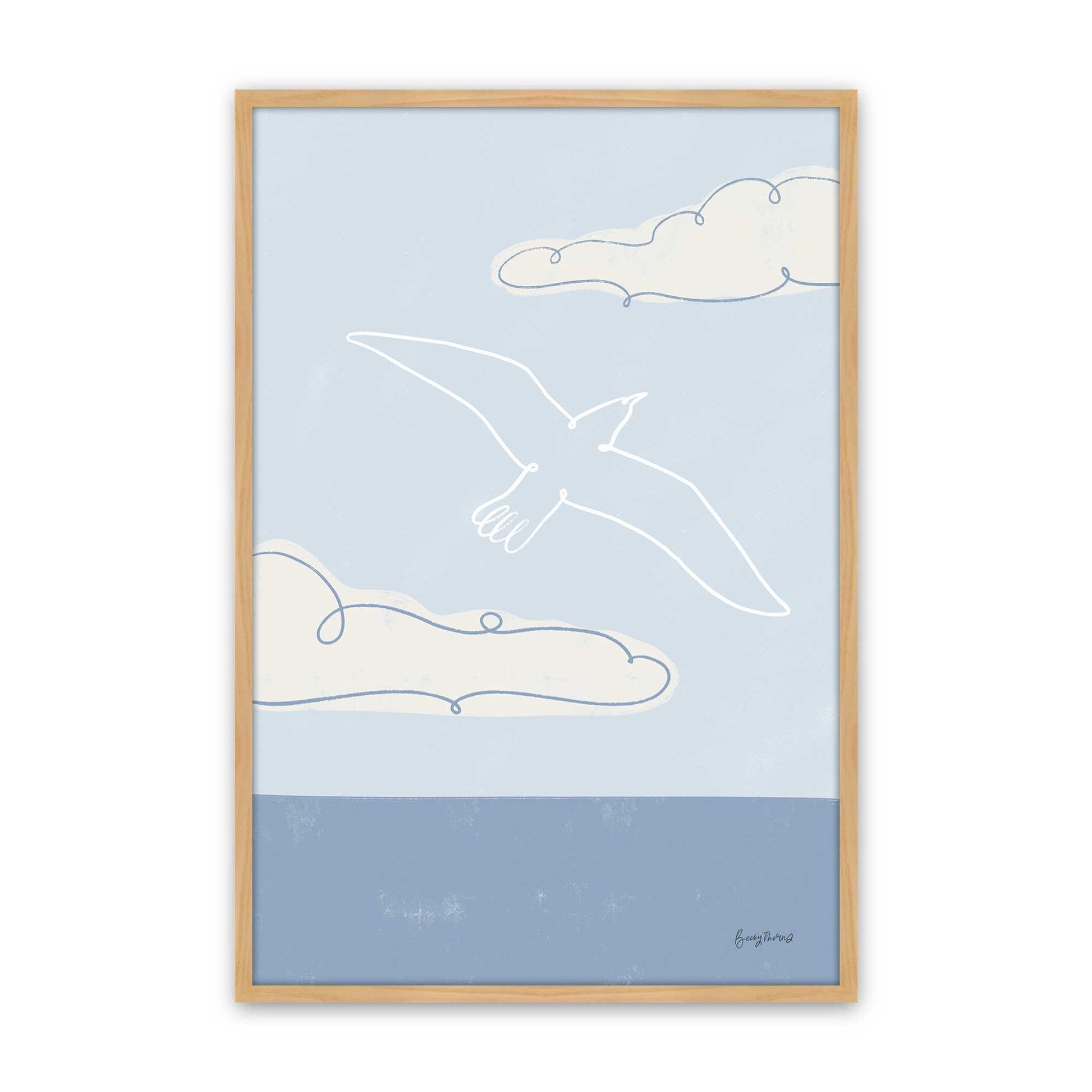 [Color:American Maple], Picture of art in a American Maple frame