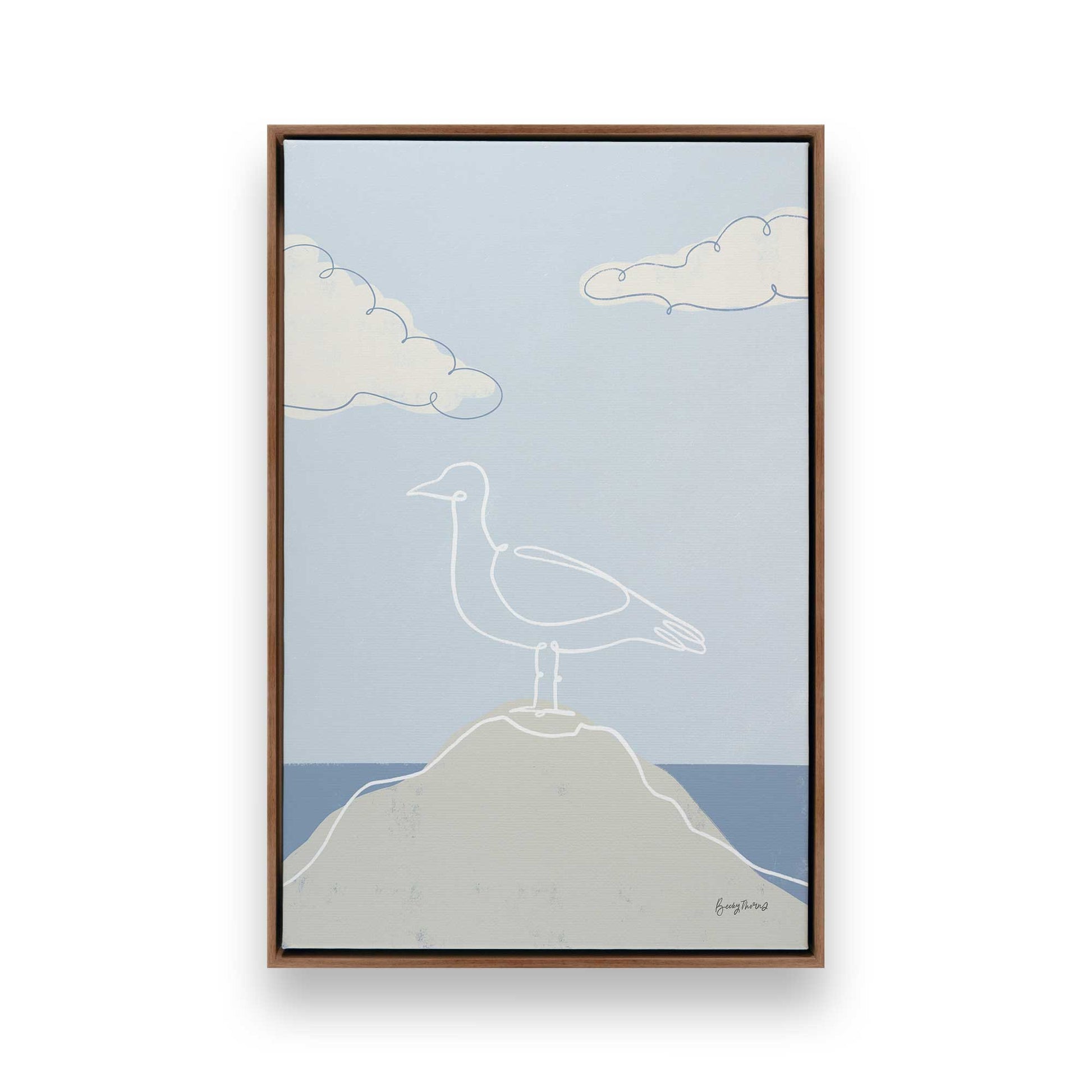 [Color:Walnut], Picture of art in a Walnut frame