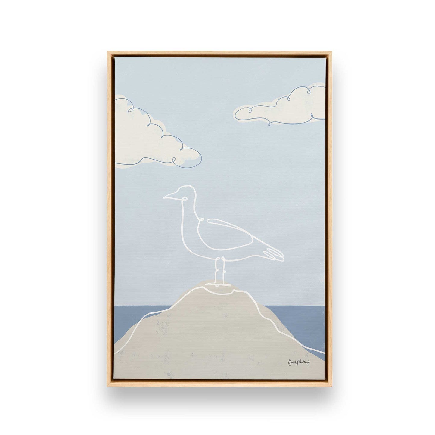 [Color:American Maple], Picture of art in a American Maple frame