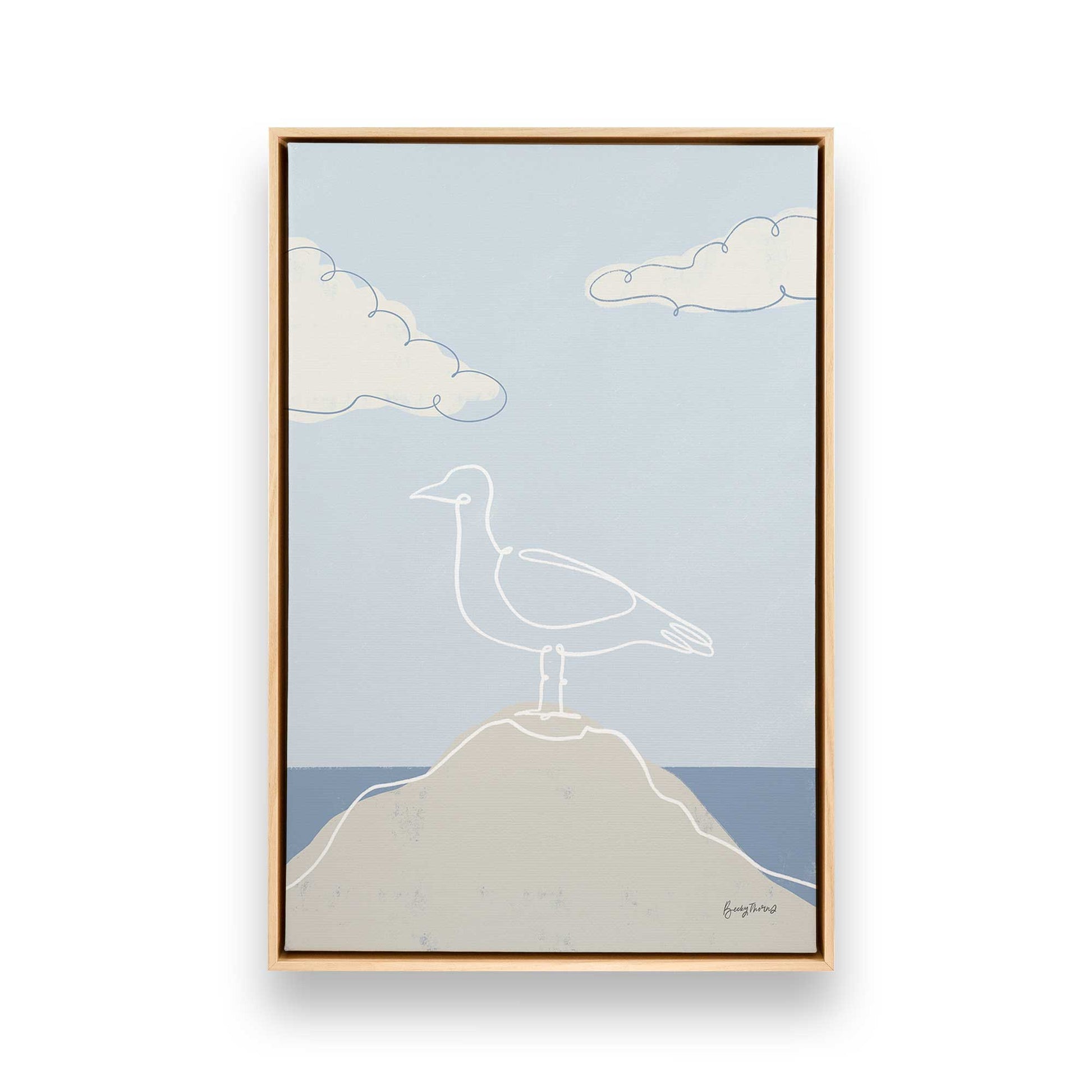 [Color:American Maple], Picture of art in a American Maple frame
