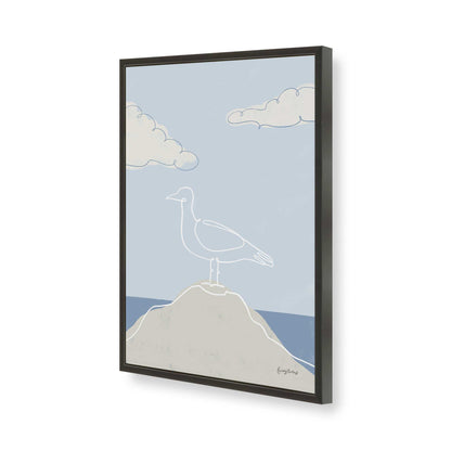 [Color:Satin Black], Picture of art in a Satin Black frame of the corner