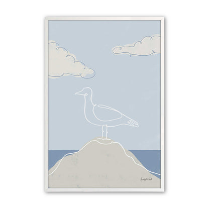 [Color:Opaque White], Picture of art in a Opaque White frame