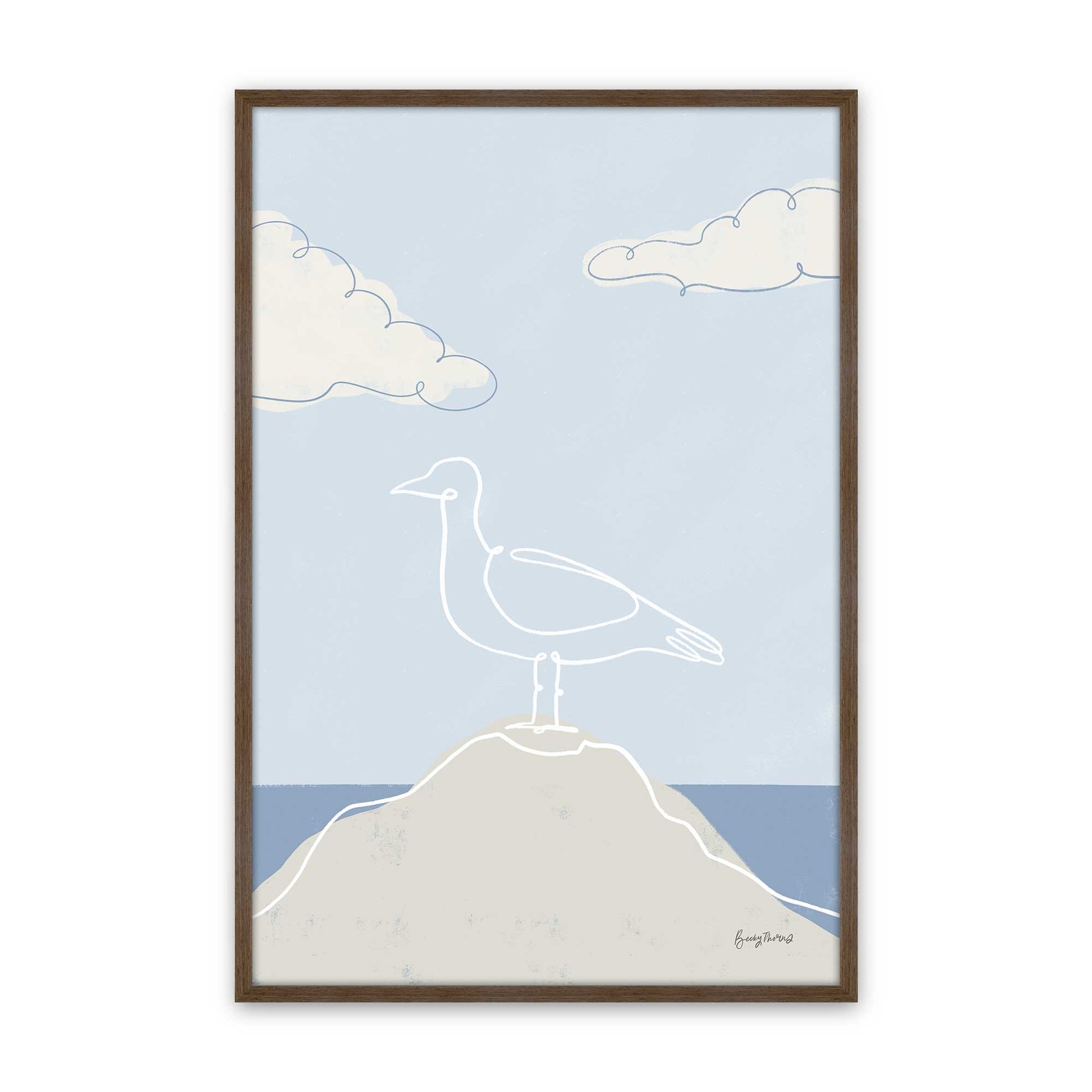 [Color:Walnut], Picture of art in a Walnut frame
