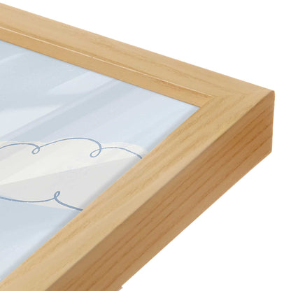 [Color:American Maple], Picture of art in a American Maple frame at an angle