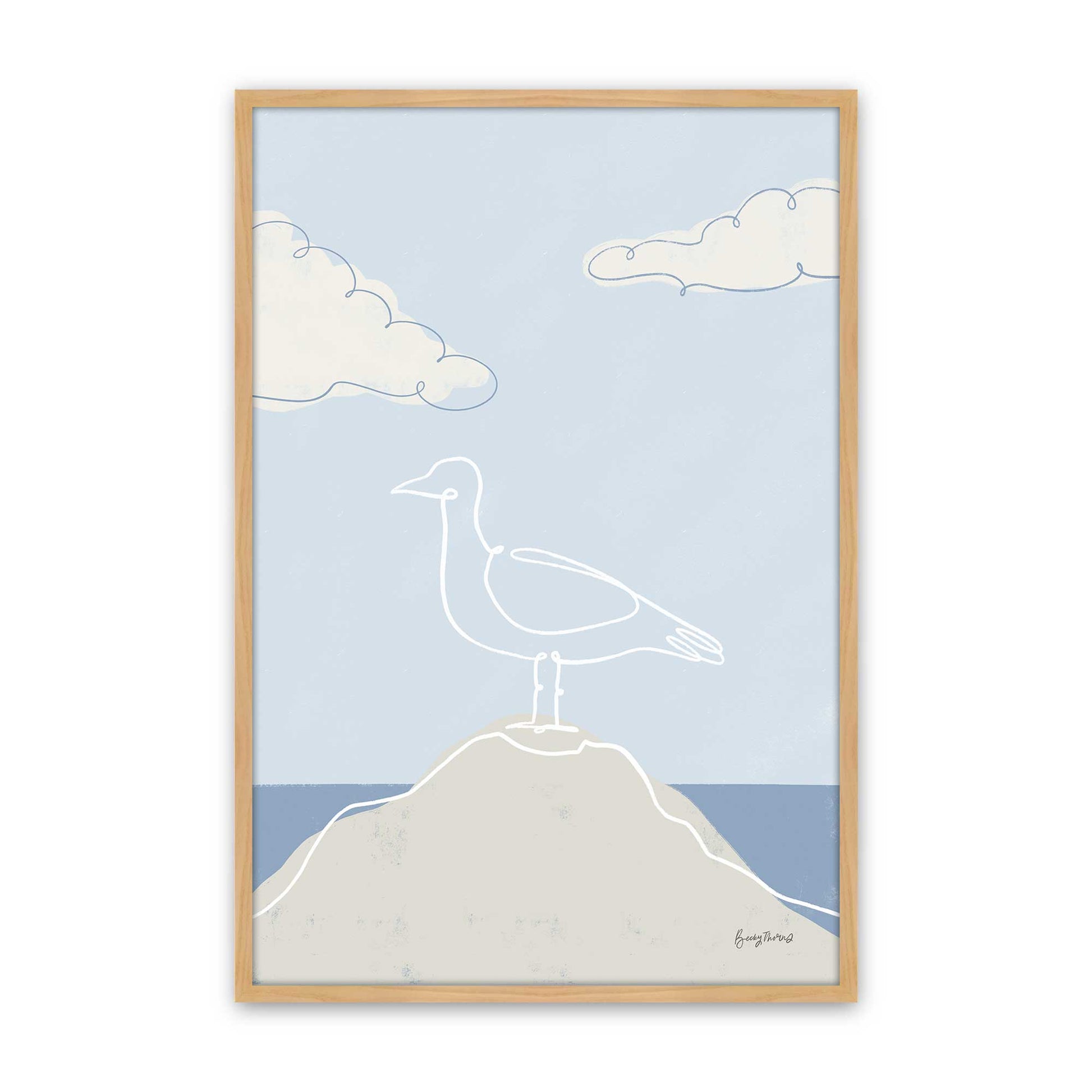 [Color:American Maple], Picture of art in a American Maple frame